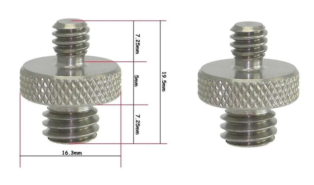Бесплатная доставка + номер отслеживания 10 X двойной металлический адаптер