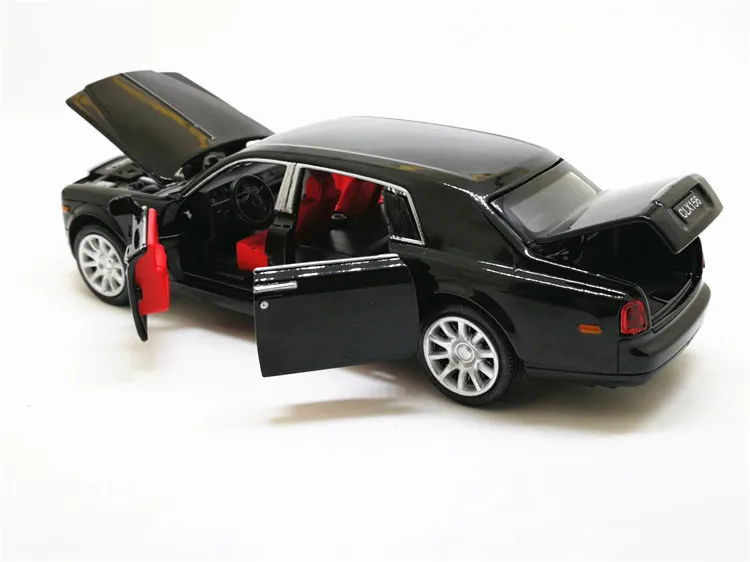 1:32 Rolls Royce Phantom удлиненная литая игрушка из сплава литья под давлением металлическая модель автомобиля Детская Коллекция подарков