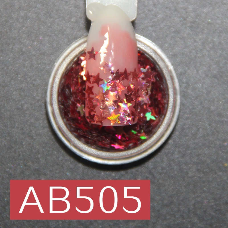 AB505 Блестящий хамелеоновый Блестки для ногтей, сверкающая втирка, блестящий Блестящий переливающийся дизайн ногтей - Цвет: AB505