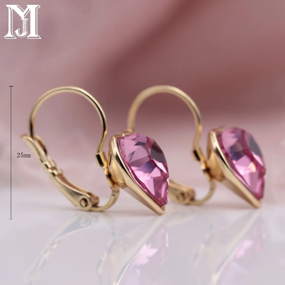 Модные ювелирные изделия jiсаму подвеска из розового золота 585 пробы серьги в