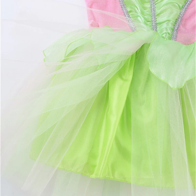 Платье для девочек с цветами сказочный костюм Сетчатое платье без рукавов