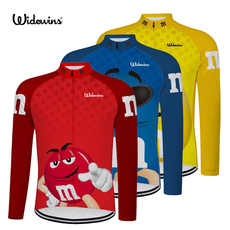 

Chocolate bean Breathable Cycling Jersey Long Sleeve Spring Men's Shirt Bicycle Wear Racing Tops Quick Dry Cycling Clothing 6503