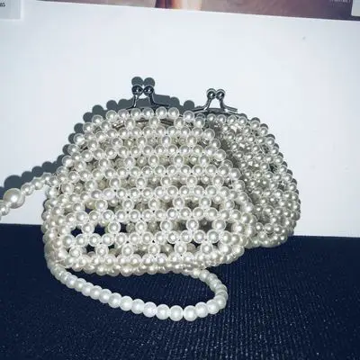 2019 модная сумочка с жемчугом Женская бисером женская ручной работы вечерняя
