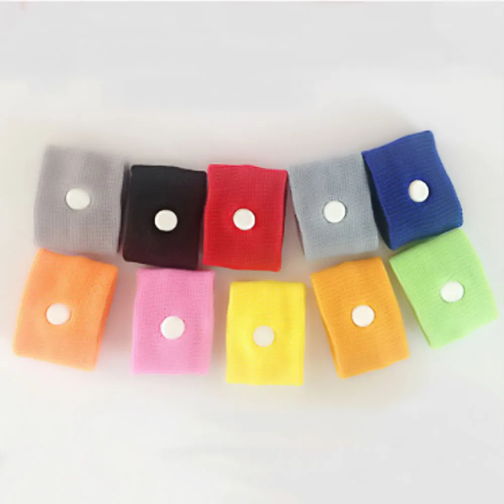 

20PCS/ Pair Wrist Band Sea Van Plane Wristbands Munhequeira Anti Nausea Seasick Motion Sickness Bracelet Reusable Wrist Support