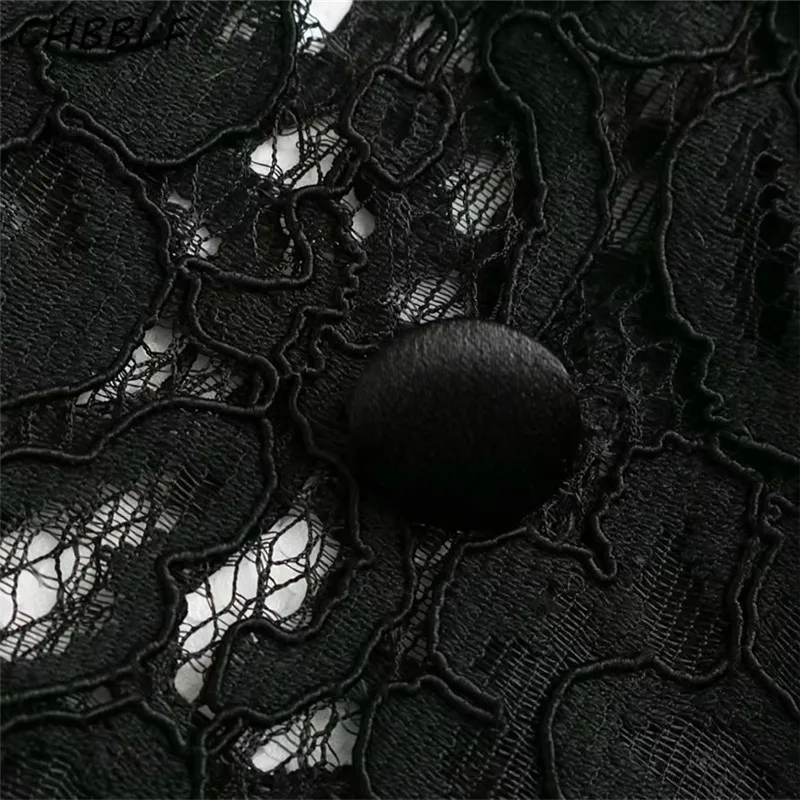 Женская кружевная блузка CHBBLF с длинным рукавом и отложным воротником BGB9137| |