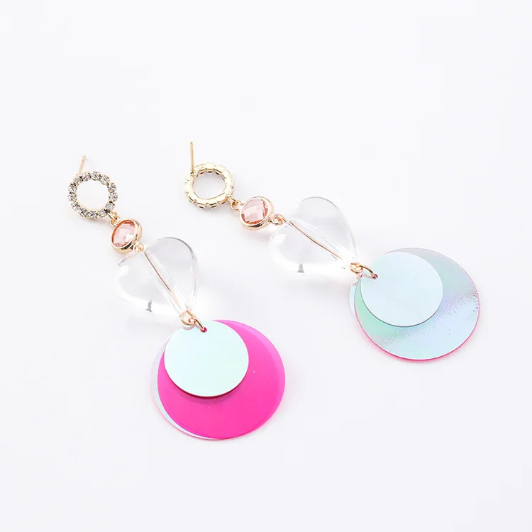 Новая мода ручной работы Современная сеть красные круглые Блестки Висячие