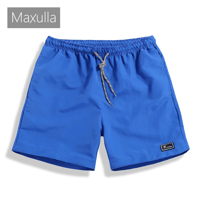 

Шорты Maxulla мужские с эластичным поясом, повседневные пляжные, дышащие, брендовые, верхняя одежда, лето