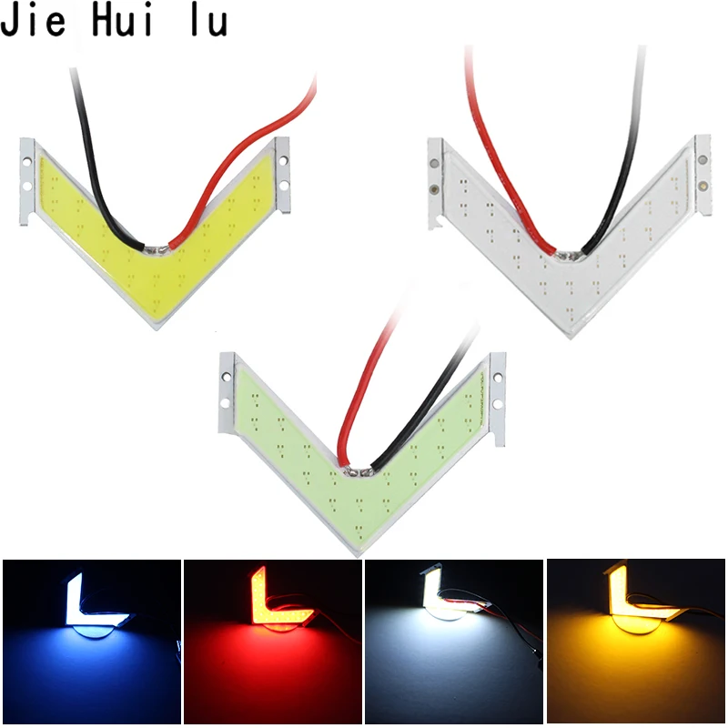 1 шт. Автомобильная скрытая панель со стрелками COB 18 LED SMD боковое зеркало заднего