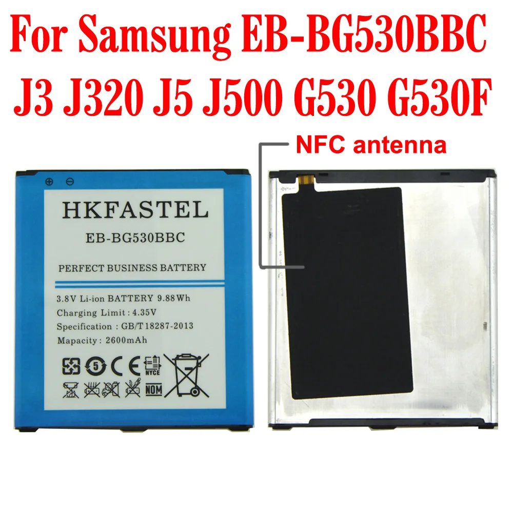 Новый EB BG530BBC с NFC мобильного телефона Батарея для samsung Galaxy J3 J320 J5 J500 J500H J500F Grand Prim G530
