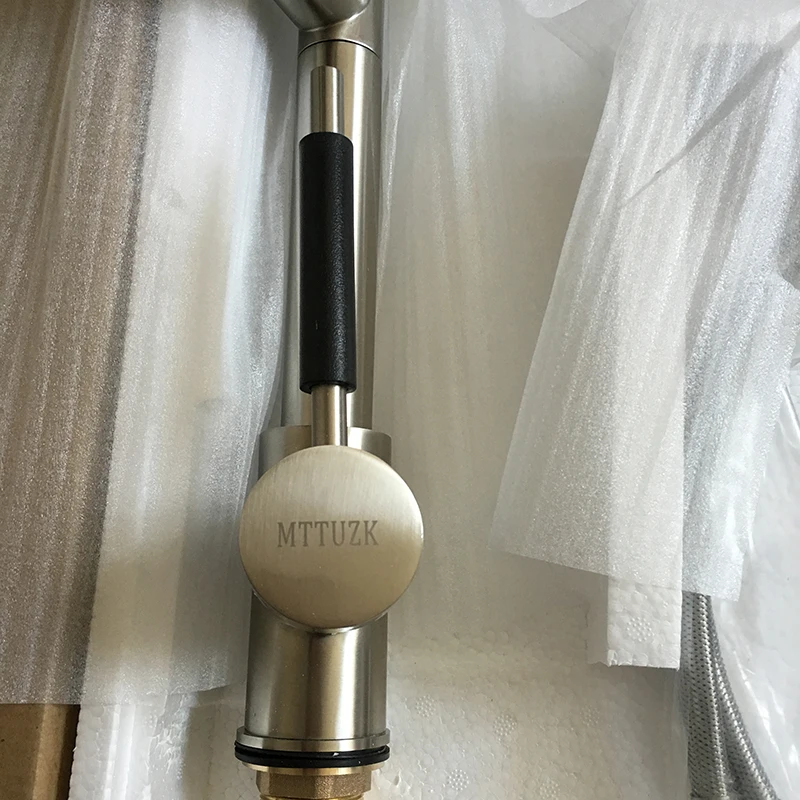 Оптом и в розницу! Матовый никелевый кухонный смеситель. Краны с пружиной.