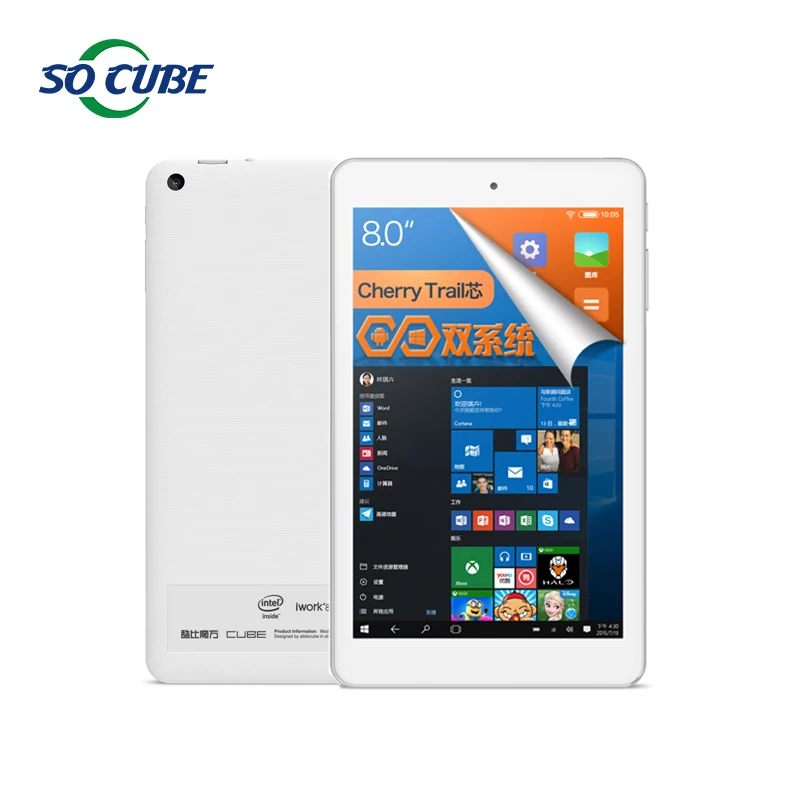 Cube iWork8 Ultimate планшет PC Dual Boot Windows10 + Android 5.1 8 дюймов IPS 1280 * 800 микро hdmi вишня трейл