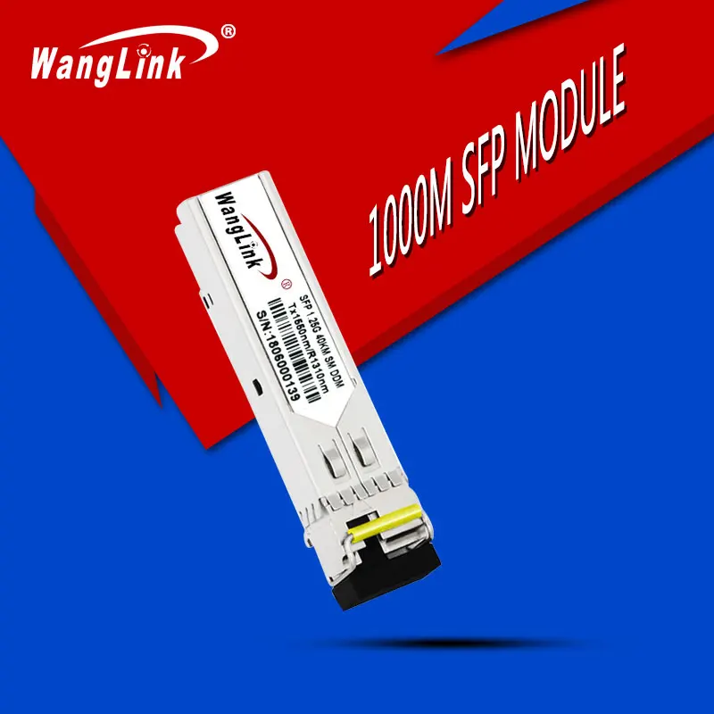 Оптический модуль Wanglink SFP одномодовый одноволоконный трансивера 1310 нм/1550 нм LC 40