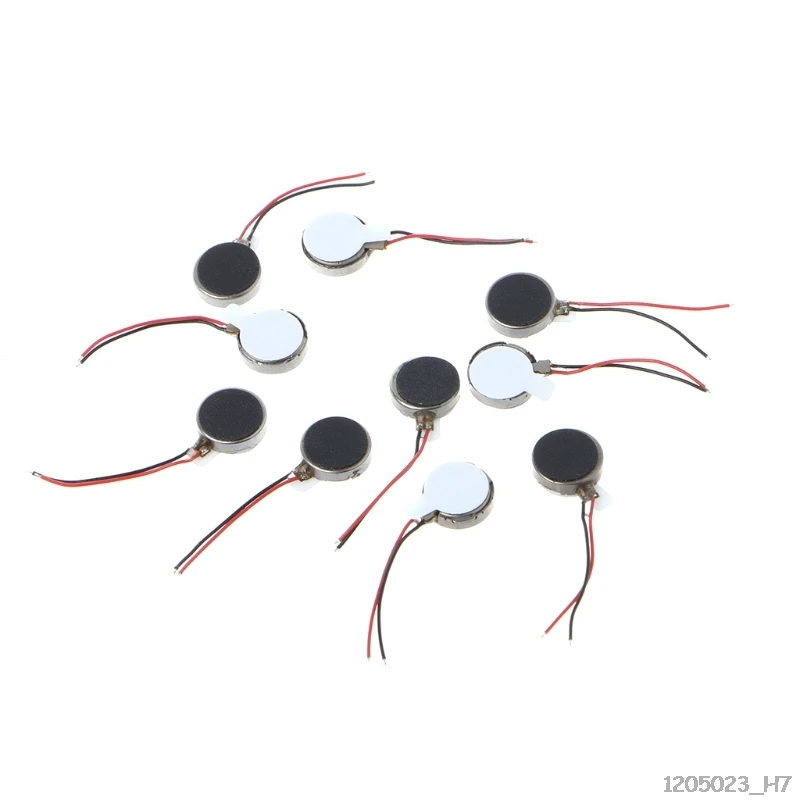 10 шт DC 3V 70mA 12000 2500RPM телефон монета плоский Вибрационный двигатель | Обустройство