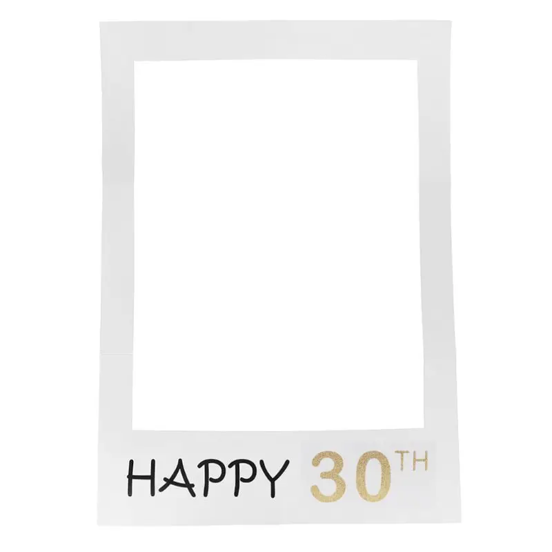 5 Бумага Photo Booth Реквизит Фото Рамка 1st 16th 18th 21st 30th 40th 50th 60th 70th 80th Юбилей украшения для вечеринки в честь Дня рождения подарок - Цвет: 5