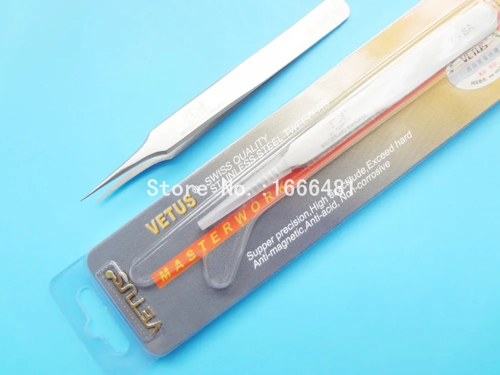 10 шт./лот пинцет для наращивания ресниц VETUS|tweezers lashes|tweezers vetustweezers eyelash extension |