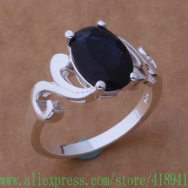 Silver Plated ring fashion jewelry rare/dark purple stone /ejpanawa bkrakbya AR351 | Украшения и аксессуары