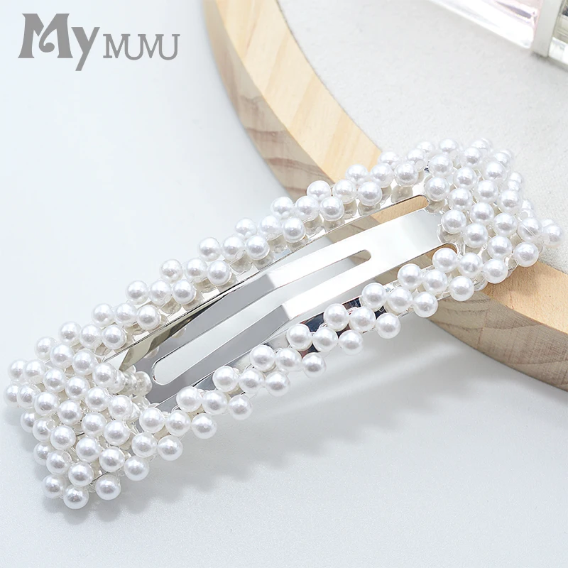 Заколка для волос с имитацией жемчуга заколка девочек 2020 новинка аксессуары