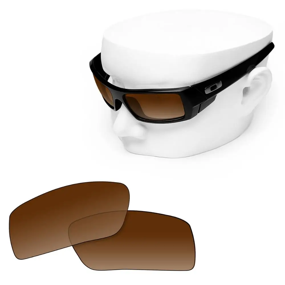 OOWLIT Polarized Replacement Lenses of Brown Gradient for-Oakley Gascan Sunglasses