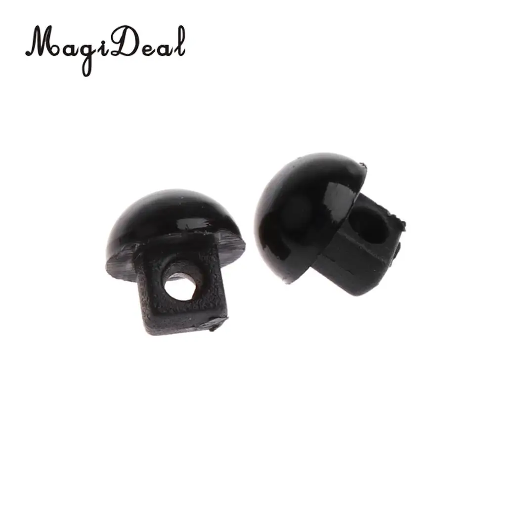 100 шт. швейные пуговицы в виде черного гриба для одежды кукол плюшевых глаз