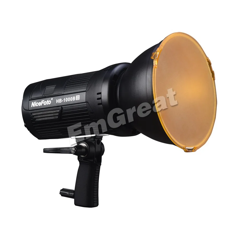 Nicefoto 100 Вт Bowens портативный COB светодиодный видео светильник с Крепление прожектора с линзой Френеля Шторки для вещания интервью PK Aputure 120D