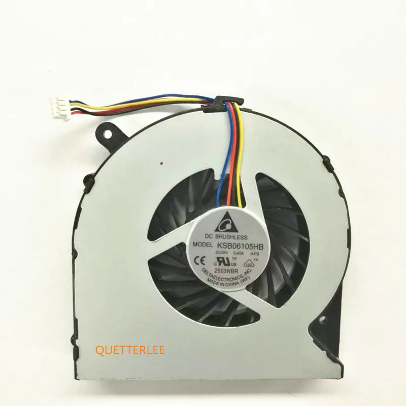 Вентилятор для процессора ноутбука Toshiba C850 C855 C870 C875 L850 L870 L850D L870D 4-контактный коннектор