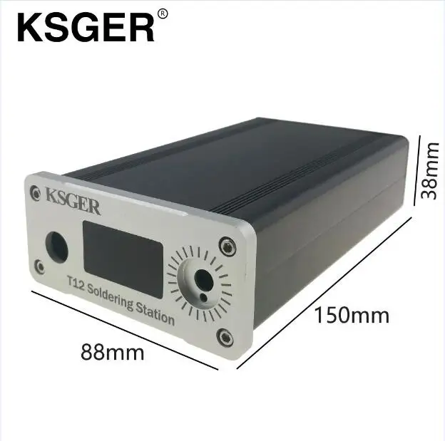 white panel case KSGER STM32 OLED T12 цифровой контроллер электрической паяльной станции для паяльников Hakko T12 - Цвет: white panel case