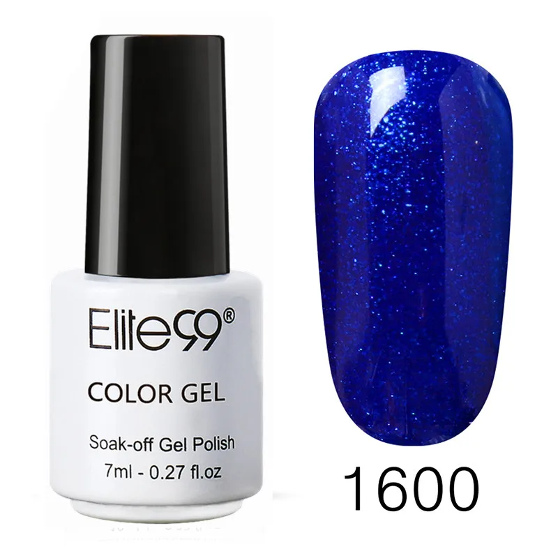 1600 Elite99 Гель-лак для ногтей 7 мл Лак для ногтей гель UV Vernis Цвет Гель-лак для ногтей лак для верхнего и базового покрытия гель грунтовка Лаки UV лака, светодиодный светильник для маникюра, покрытие для ногтей, полустойкое к - Цвет: 1600