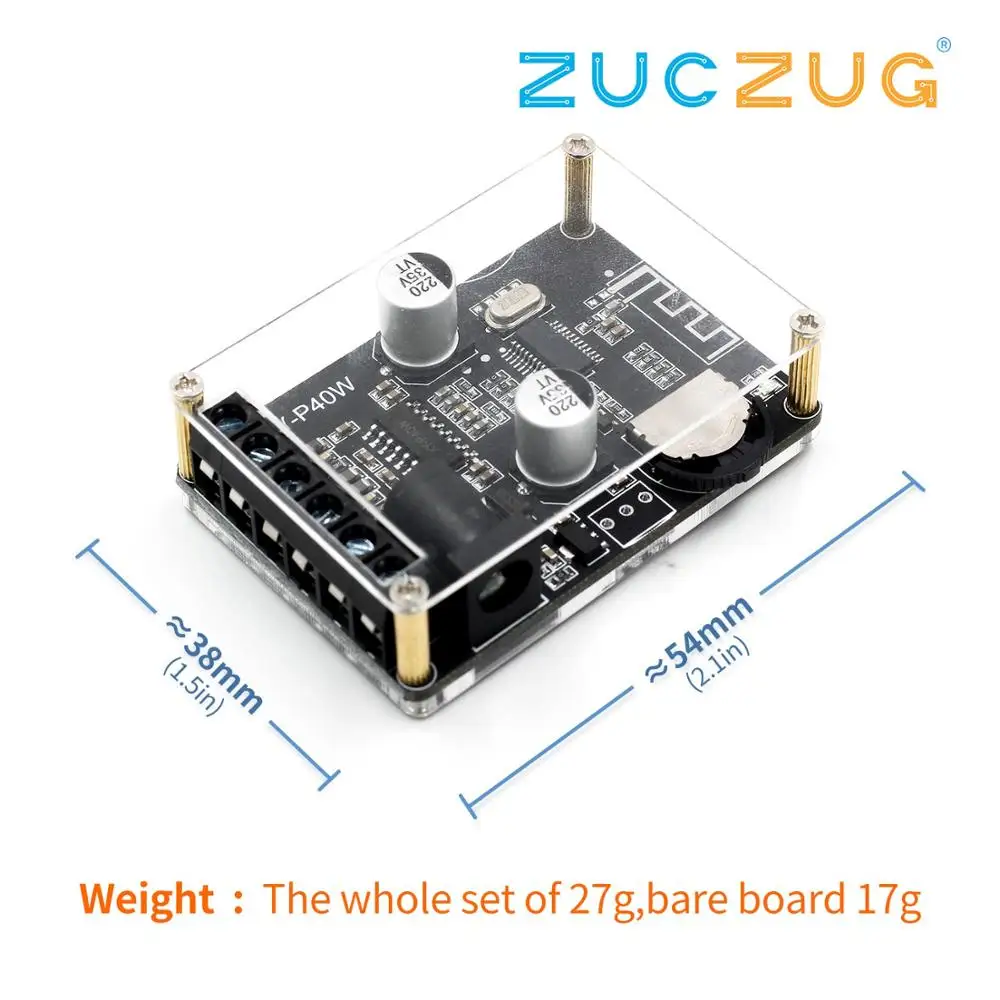 30 Вт/40 Вт стерео Bluetooth Плата усилителя мощности 12V/24V высокой цифровой усилитель
