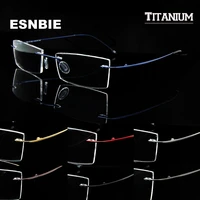 ultralight titanium rimless glasses gold men small square frameless eyeglasses frame women optical frame flexible slim leg