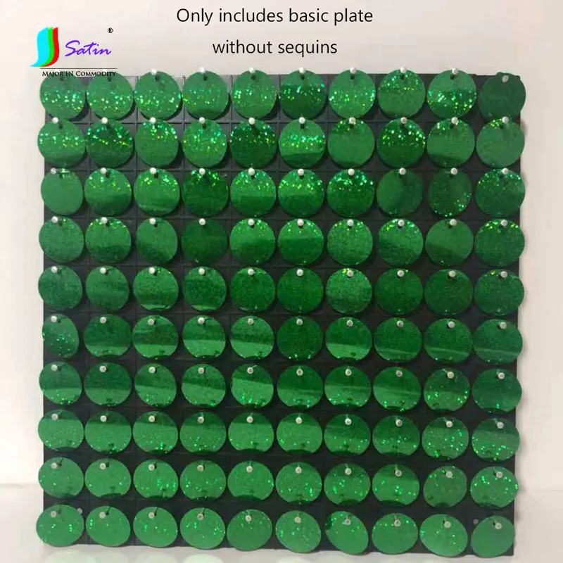 Оптовая продажа наружная рекламная Базовая пластина с блестками аксессуары для