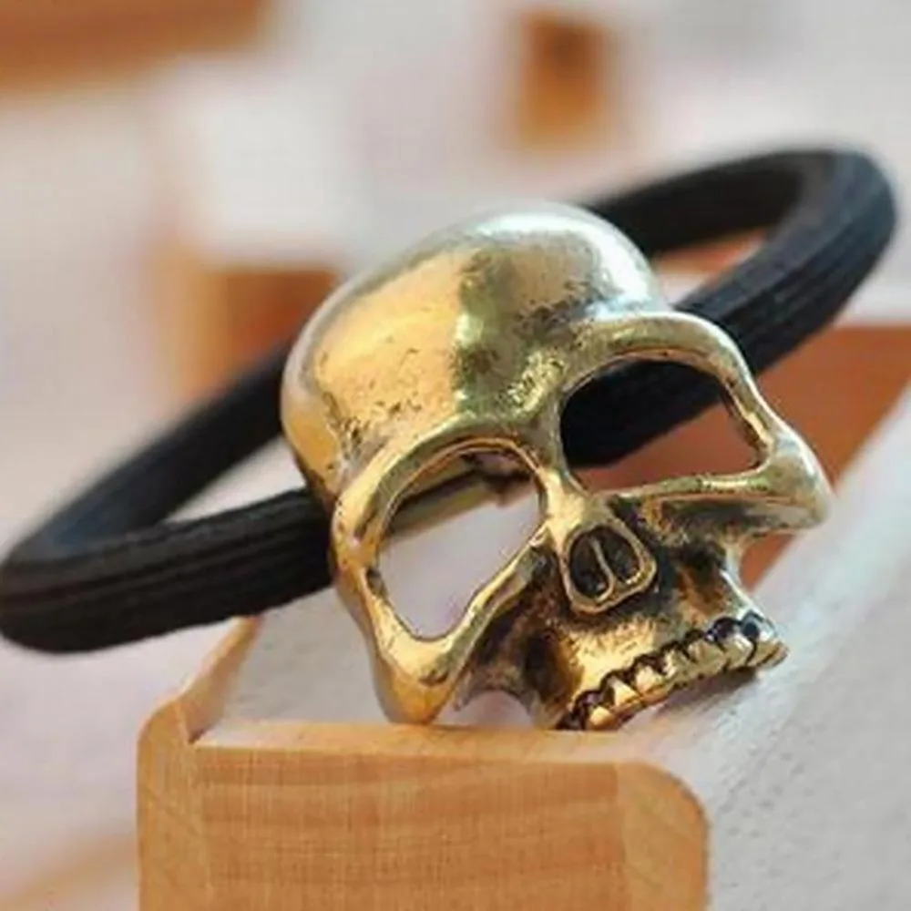 Новая женская мода винтажный Череп Панк ободок для волос простая индивидуальная