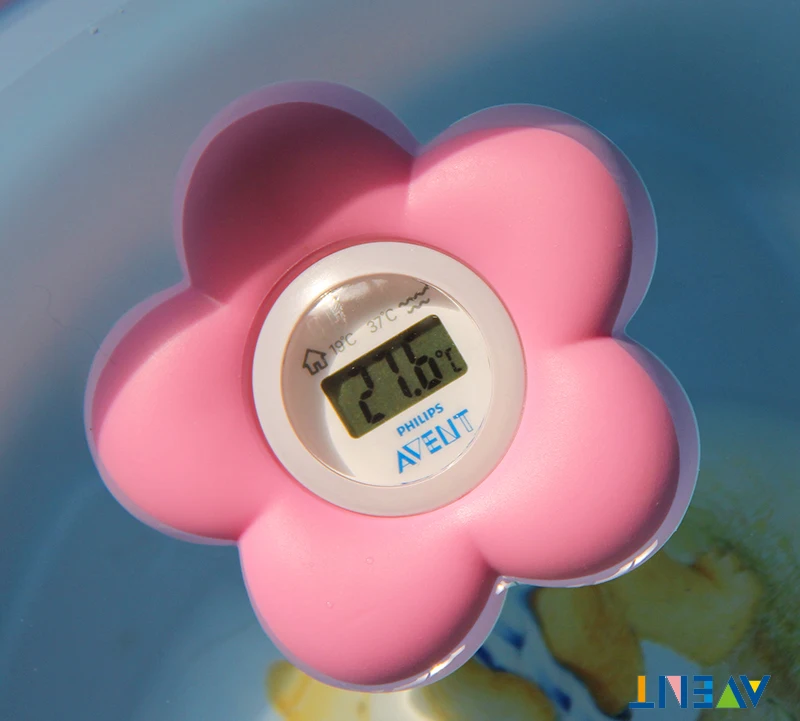 AVENT Ванна и комната Детский цифровой термометр вода/комнатная температура-розовый