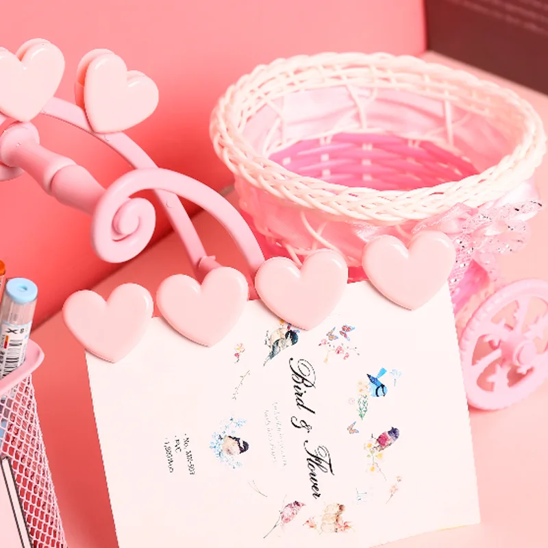 2 шт. милый розовый мини клип школьные канцелярские принадлежности Любовь Сердце