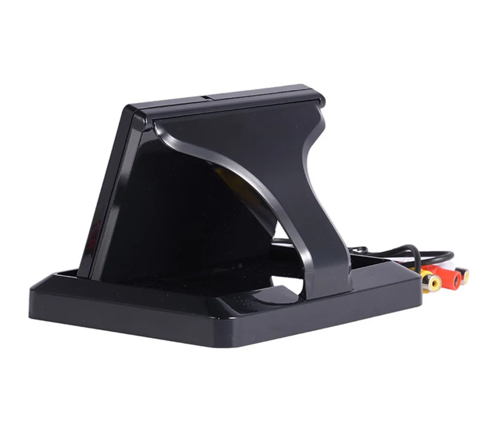Складной " TFT LCD HD800* 480 экран автомобильный монитор заднего вида парковочный монитор с 2 видео входом, камера заднего вида(опционально