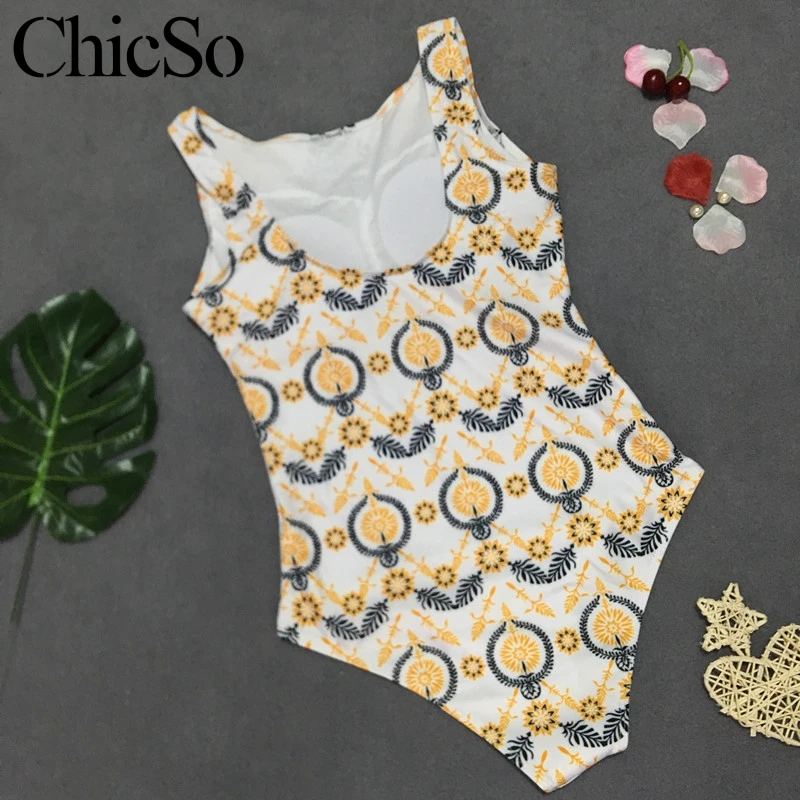 MissyChilli винтажный цветочный принт дворца летний Боди женский boho цельный пляжный купальник женский облегающий черный сексуальный боди