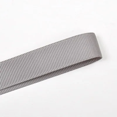 Яма Grosgrain ленты 6 9 13 16 19 22 мм 100 ярдов/партия черный белый серебристый красный Твердые для упаковки Diy украшения свадебной вечеринки - Цвет: metal grey 017