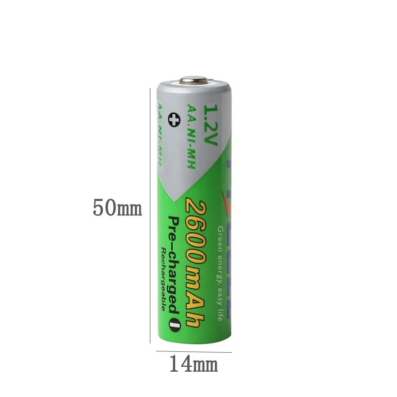 Pkcell 4 шт 1 2 V AA Ni MH 2600mAh LSD перезаряжаемые батареи большой емкости предварительно