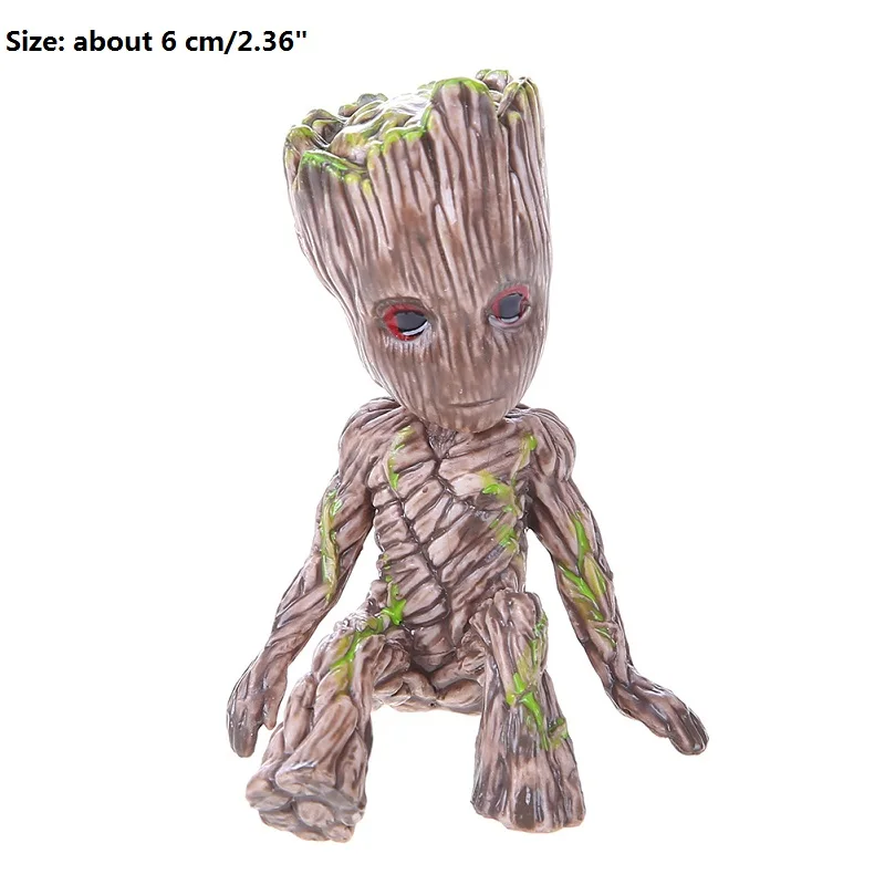 05 Pattern 6cm Цветочный Горшок детский кашпо «Грут» плантатор фигурки дерево человек модель игрушки для детская подставка для ручек сад цветочный горшок - Цвет: 05 Pattern 6cm