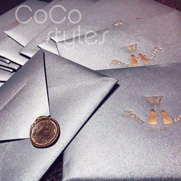 Cocostyles на заказ пустая Романтическая звезда свадебные пригласительные открытки с