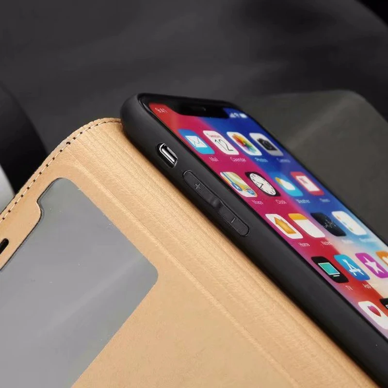 Чехол книжка из натуральной кожи с рисунком яка для iphone 7 8 кожаный чехол
