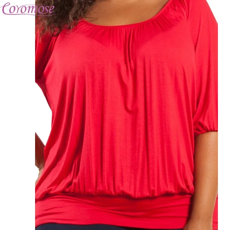 У Для женщин Повседневное одноцветное Цвет круглым вырезом Топы корректирующие