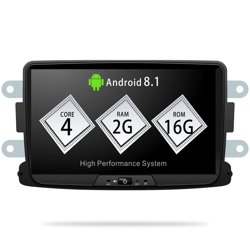 OZGQ радио автомобиль Android 8,1 9,0 система PX30 8 ''в тире мультимедиа для Dacia Lodgy Logan, Duster Sandero Gps видео WIFi навигация