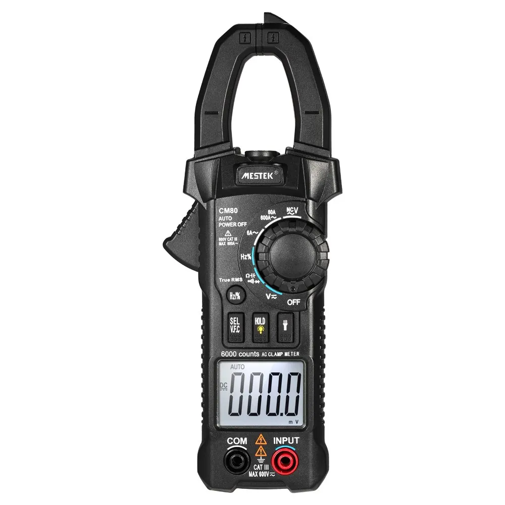 Цифровой клещевой измеритель True RMS LCD мультиметр AC DC Напряжение Ток емкость