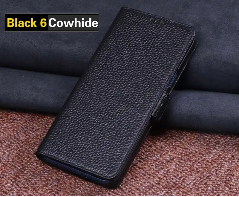 Black 6 RYKKZ Натуральная кожа откидная крышка карты для Xiaomi Max 3 чехол для телефона чехол-портмоне с функцией подставки чехол, кожаный чехол для Xiaomi Max Zenfone 3 Max 2 - Цвет: Black 6