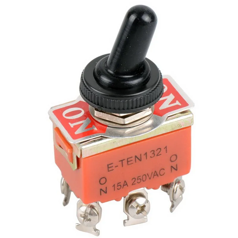 1 предмет; Лидер продаж 6-pin оранжевый DPDT Moto DC Обратный вкл/выкл/вкл тумблер и переключатель Кепки P0.05