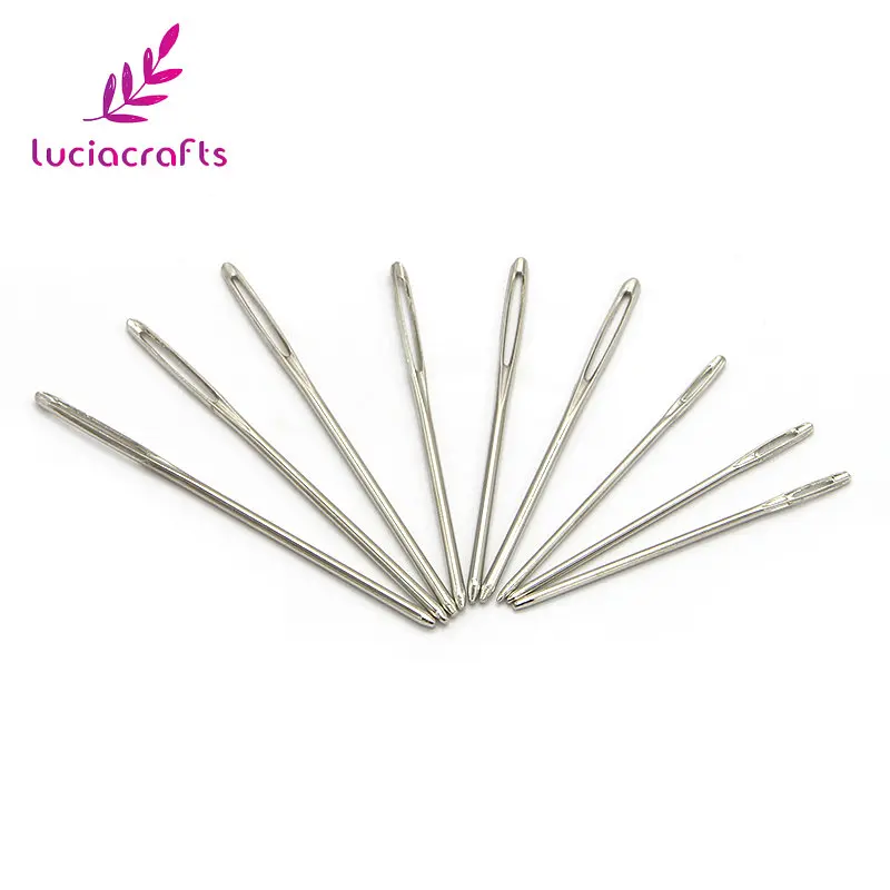 Lucia crafts 9 шт./компл. смешанные 52/60/70 мм Нержавеющая сталь швейные иглы Вышивка крестом иглы в бутылке DIY Швейные Инструменты J0226