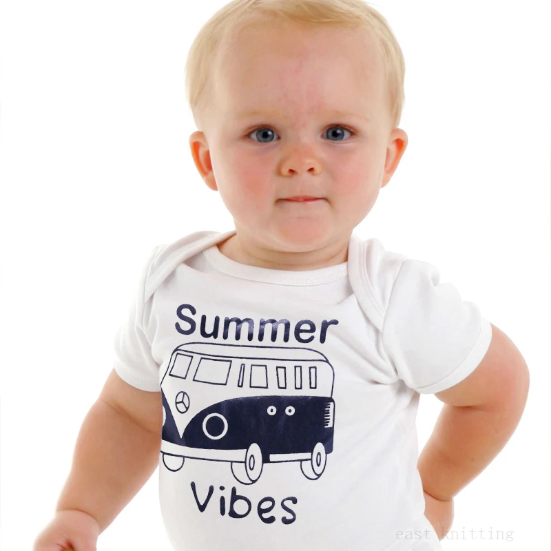 Детский хлопковый комбинезон DERMSPE повседневный для новорожденных с коротким