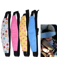 car safety seat sleep positioner infants baby child head support pillow pram stroller fastening belt adjustable