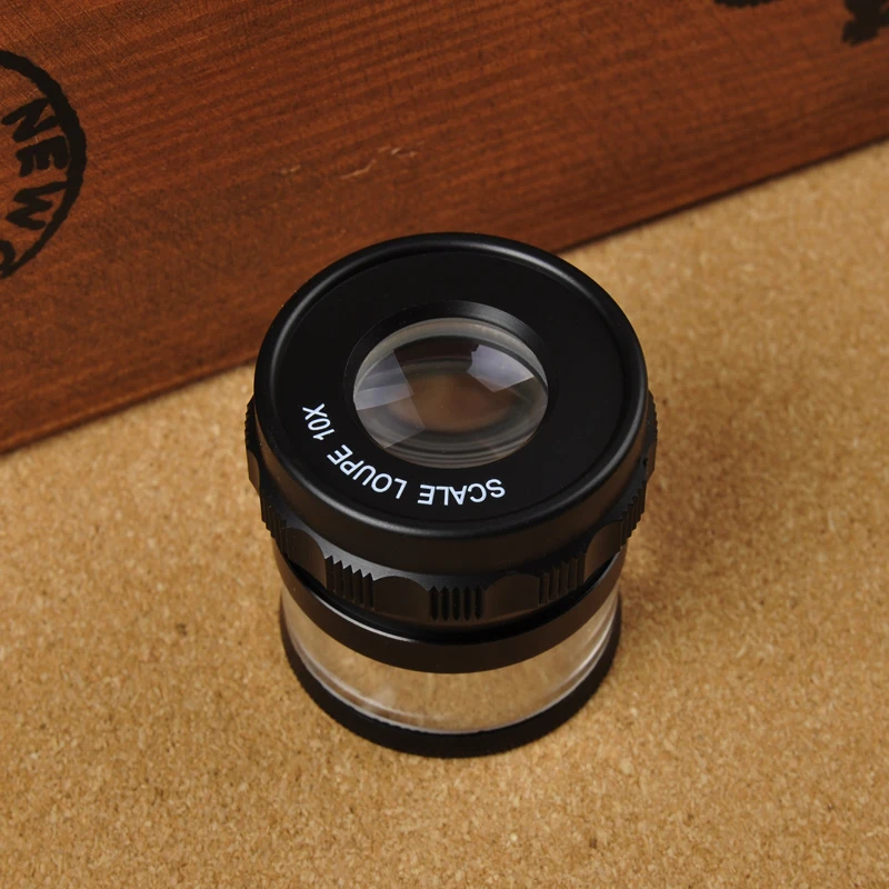 Новинка 10 кратный Карманный металлический корпус Ювелирная Лупа лупа с крестом +