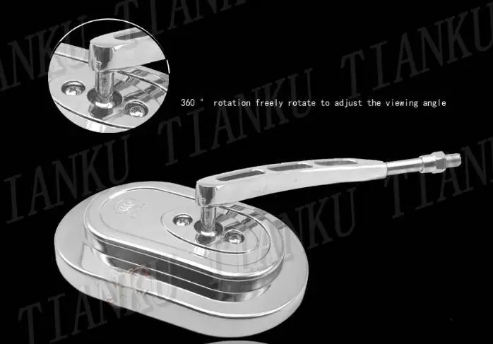 Хромированные мотоциклетные зеркала заднего вида для Honda Shadow Spirit Saber Aero ACE Steed VLX 400